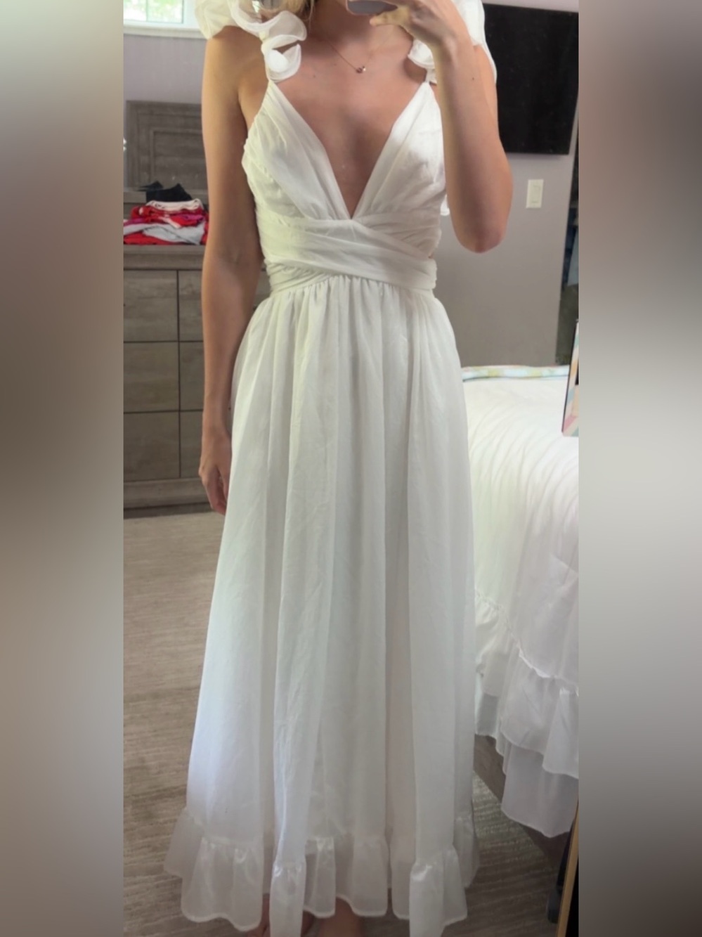 White Boutique Formal Maxi Dress